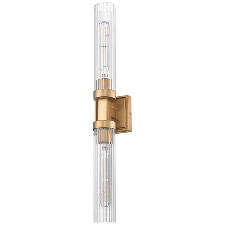 Image 7 Z-Lite Beau 27" High Rubbed Brass 2-Light ADA Wall Sconce more views