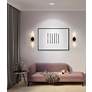 4_Z-Lite Beau 27" Wide Matte Black 2-Light Wall Sconce more views