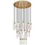 2_Z-Lite Beau 36" wide Brushed Brass Multi-Light Pendant