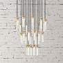 1_Z-Lite Beau 36" wide Brushed Brass Multi-Light Pendant