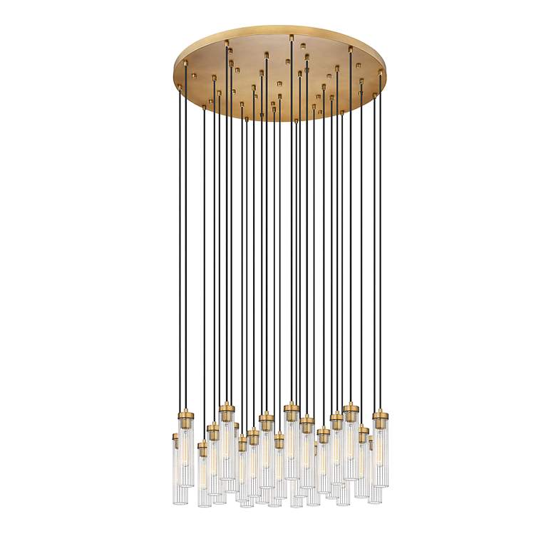 Image 5 Z-Lite Beau 36" wide Brushed Brass Multi-Light Pendant more views