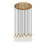 5_Z-Lite Beau 36" wide Brushed Brass Multi-Light Pendant more views