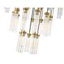 7_Z-Lite Beau 36" wide Brushed Brass Multi-Light Pendant more views