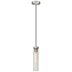 Z-Lite Beau 4 3/4" Wide Brushed Nickel Cylinder Mini Pendant