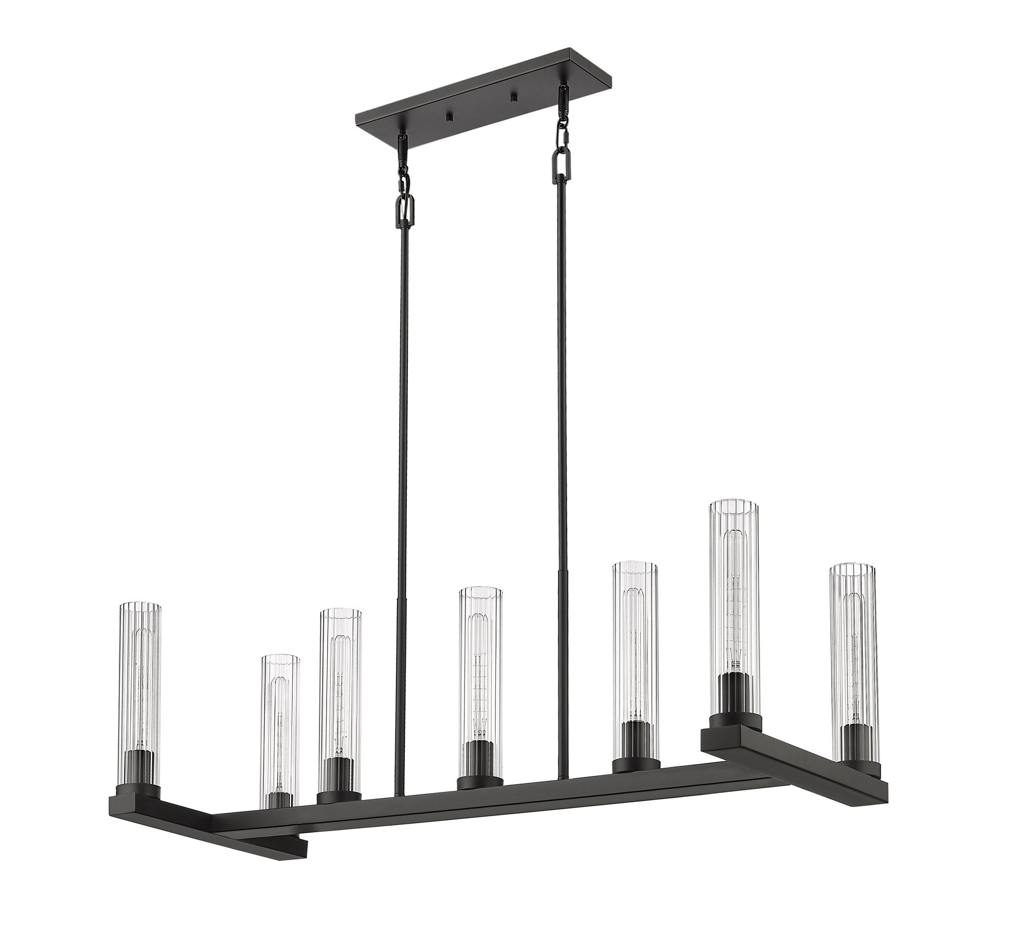 Z-Lite Beau 44" Wide Bronze 7-Light Island Chandelier in scene