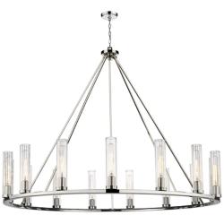 Z-Lite Beau 60" Wide Polished Nickel 15-Light Chandelier