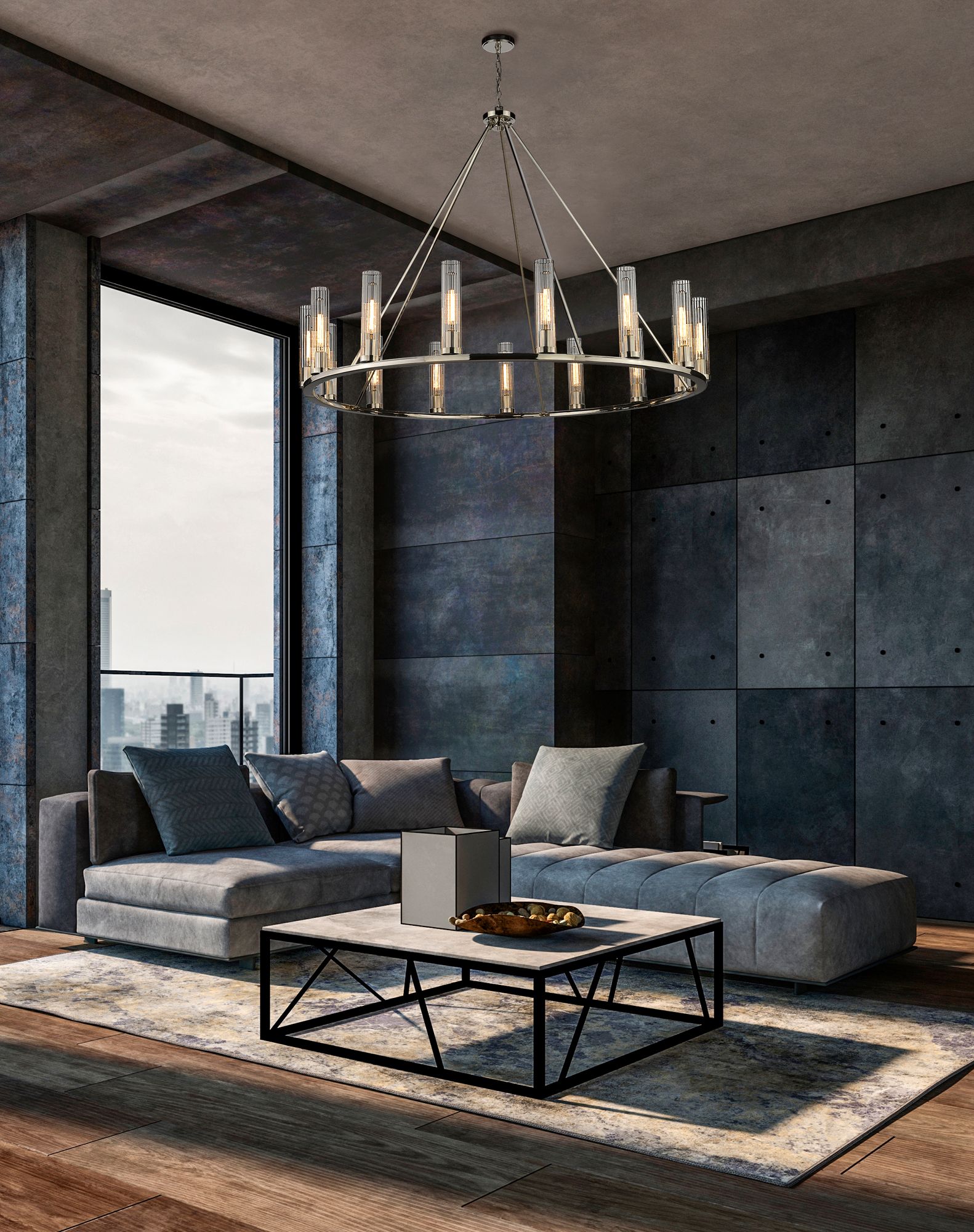 Image 4 Z-Lite Beau 60" Wide Polished Nickel 15-Light Chandelier more views