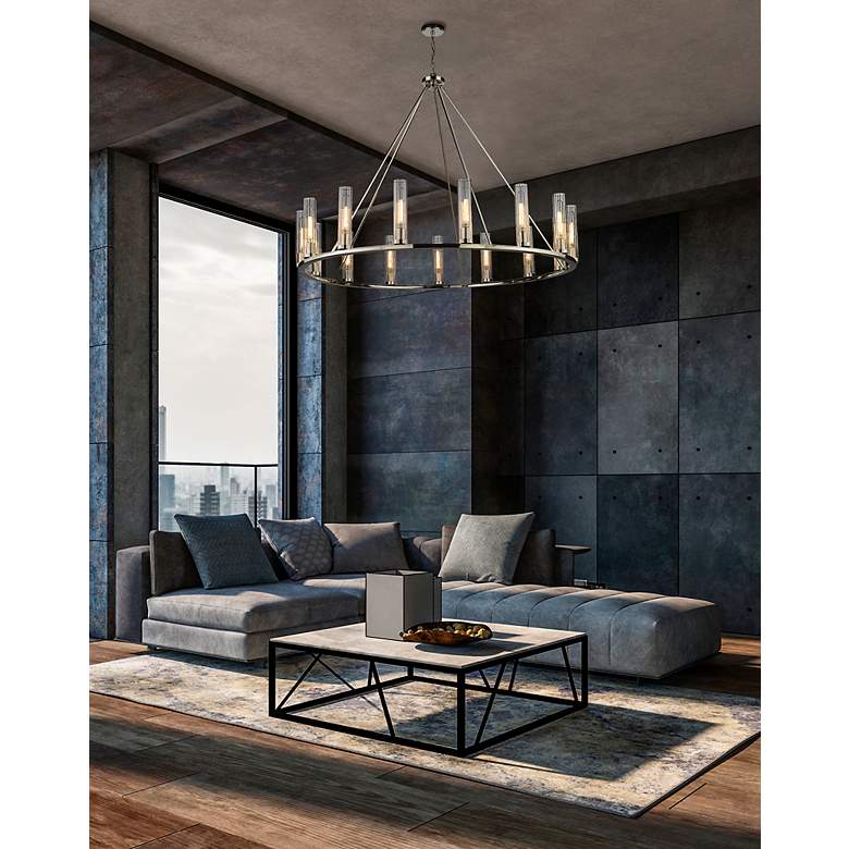 Image 4 Z-Lite Beau 60" Wide Polished Nickel 15-Light Chandelier more views