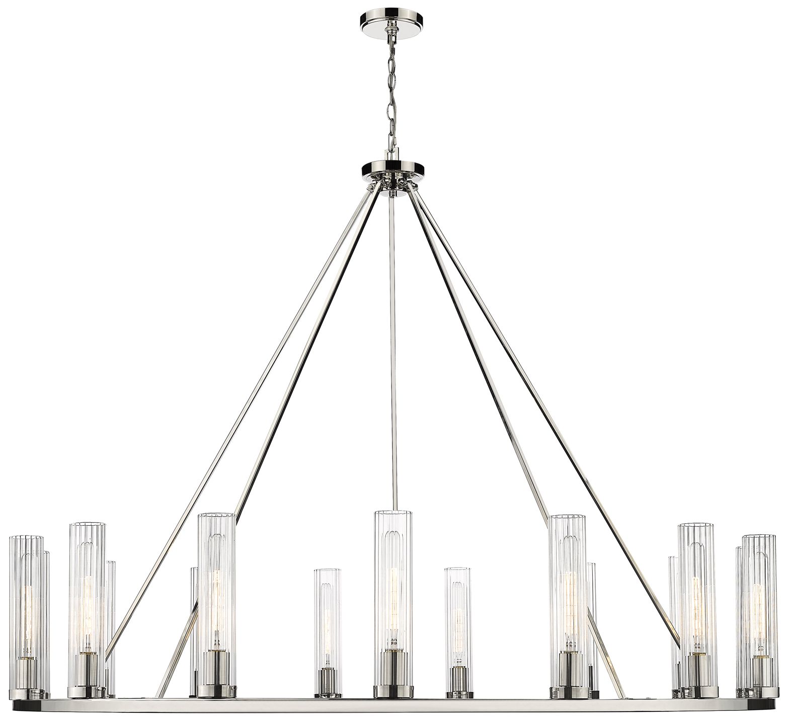 Image 5 Z-Lite Beau 60" Wide Polished Nickel 15-Light Chandelier more views