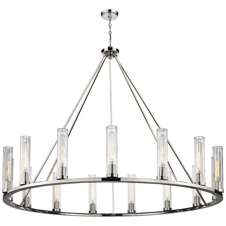 Image 6 Z-Lite Beau 60" Wide Polished Nickel 15-Light Chandelier more views