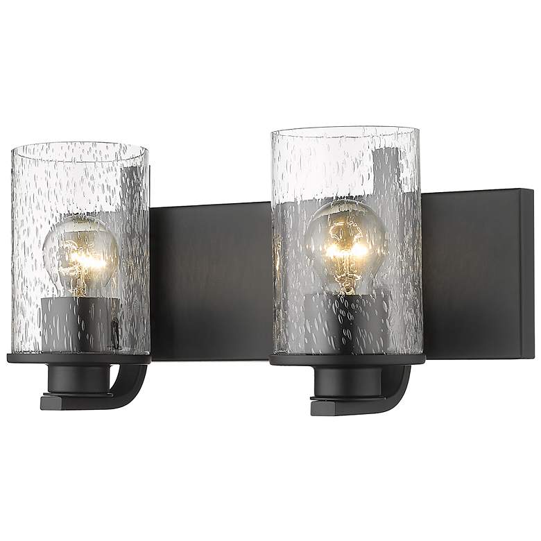 Image 3 Z-Lite Beckett 2 Light Vanity in Matte Black