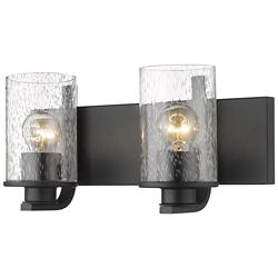 Z-Lite Beckett 2 Light Vanity in Matte Black
