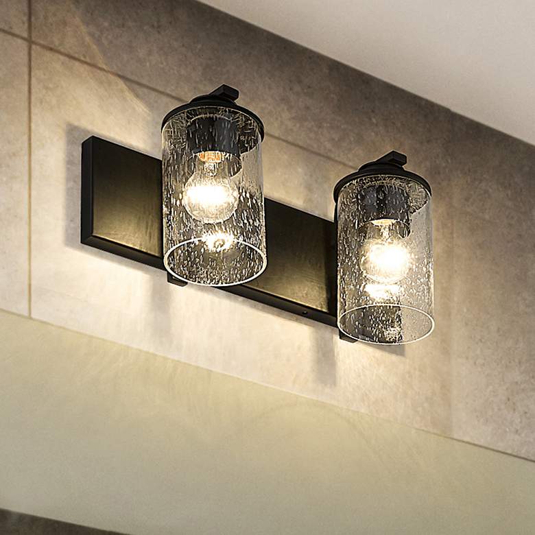 Image 2 Z-Lite Beckett 2 Light Vanity in Matte Black