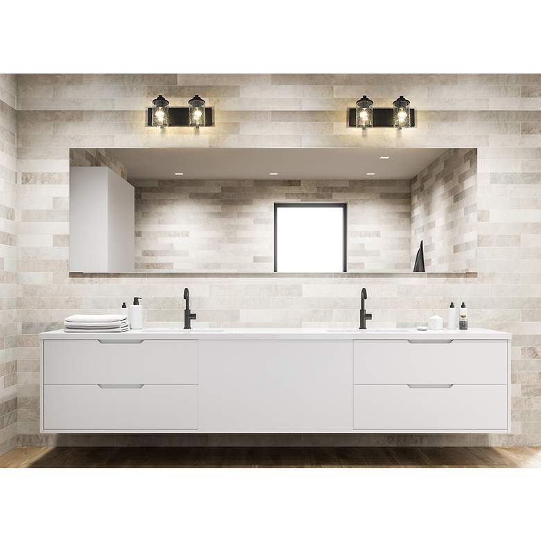 Image 5 Z-Lite Beckett 2 Light Vanity in Matte Black more views