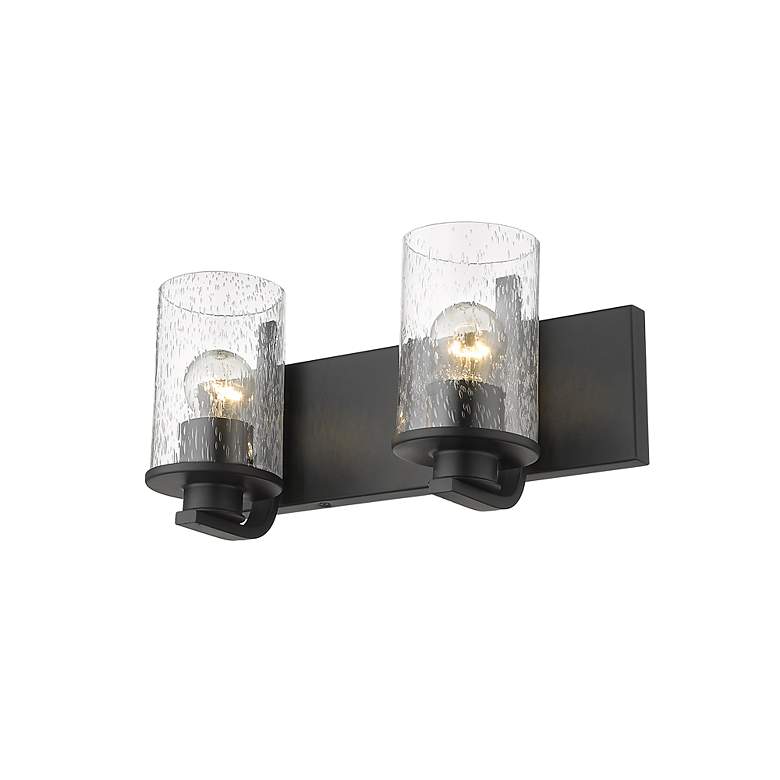 Image 7 Z-Lite Beckett 2 Light Vanity in Matte Black more views