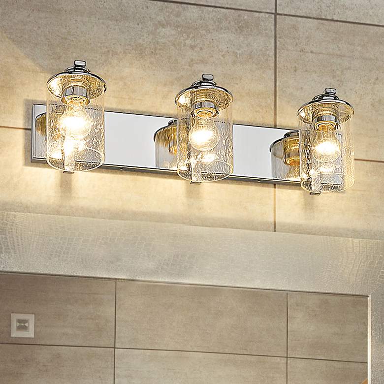 Image 1 Z-Lite Beckett 23" Wide Chrome 3-Light Vanity Bath Light
