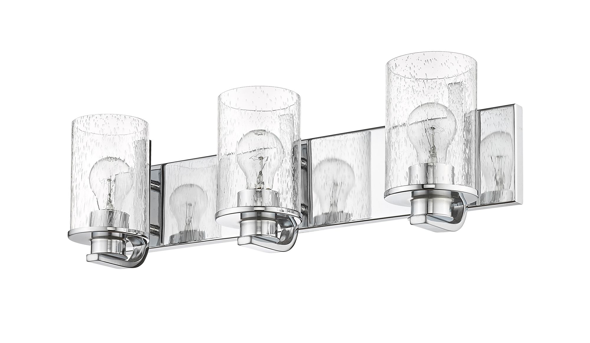 Z-Lite Beckett 23" Wide Chrome 3-Light Vanity Bath Light