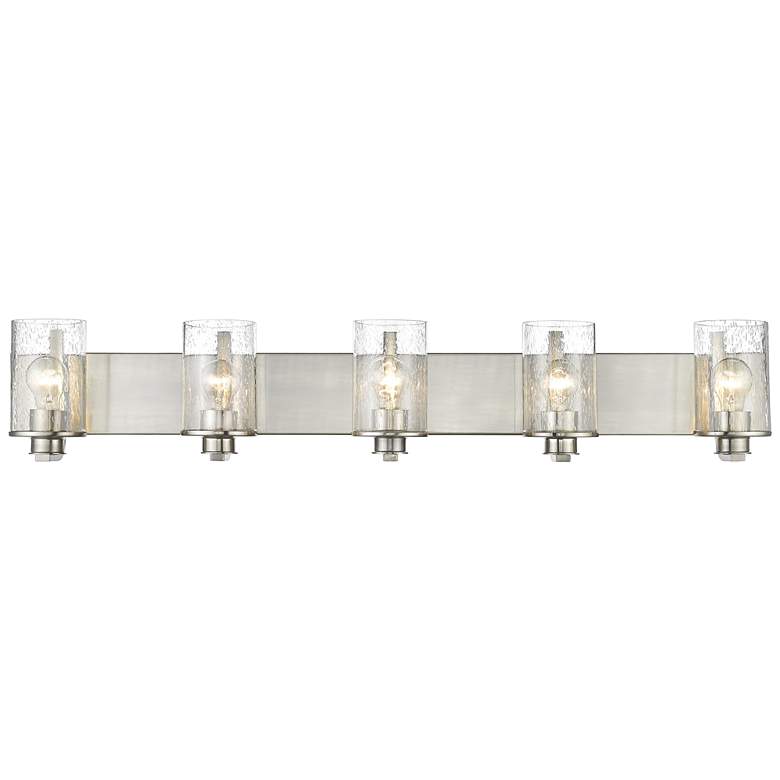 Image 3 Z-Lite Beckett 42" Wide Brushed Nickel 5-Light Vanity Bath Light