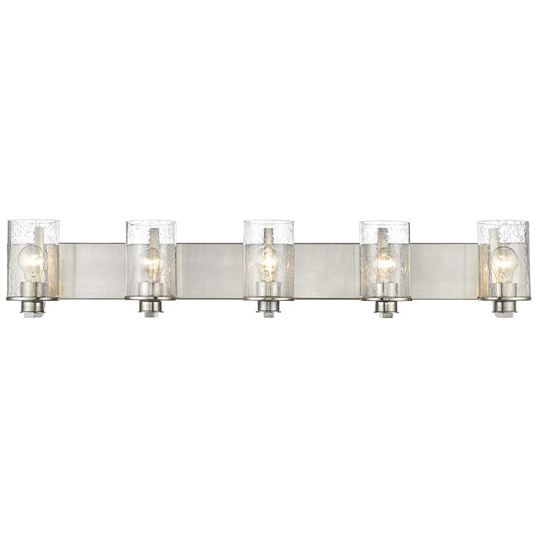 Image 3 Z-Lite Beckett 42 inch Wide Brushed Nickel 5-Light Vanity Bath Light