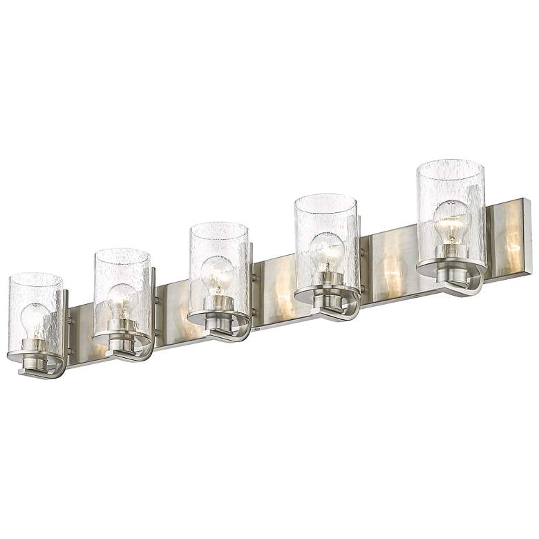 Image 5 Z-Lite Beckett 42" Wide Brushed Nickel 5-Light Vanity Bath Light more views
