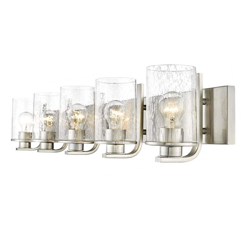 Image 6 Z-Lite Beckett 42" Wide Brushed Nickel 5-Light Vanity Bath Light more views