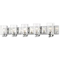 Z-Lite Beckett 42" Wide Chrome 5-Light Vanity Bath Light