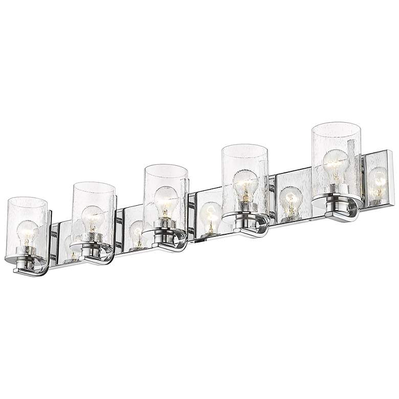 Image 6 Z-Lite Beckett 42" Wide Chrome 5-Light Vanity Bath Light more views