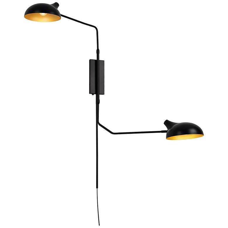Image 3 Z-Lite Bellamy 29 1/4" Matte Black Adjustable 2-Arm Modern Wall Sconce
