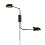 Z-Lite Bellamy 29 1/4" Matte Black Adjustable 2-Arm Modern Wall Sconce in scene