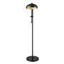 6_Z-Lite Bellamy Adjustable Arm Modern Black Dome Light Floor Lamp more views