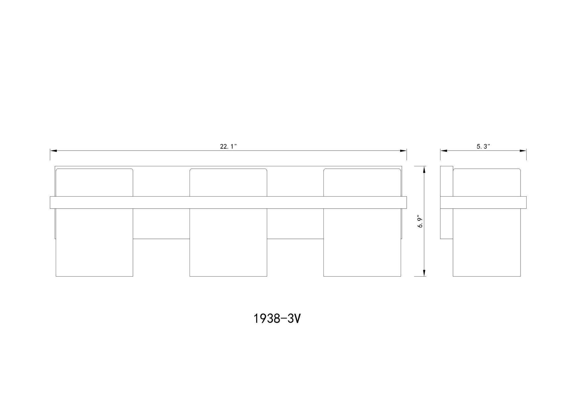Z-Lite Bennington 22.3" Wide Black and Water Glass Vanity Light in scene