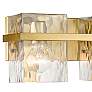 Z-Lite Bennington 29.3" Wide Gold and Water Glass Vanity Light in scene