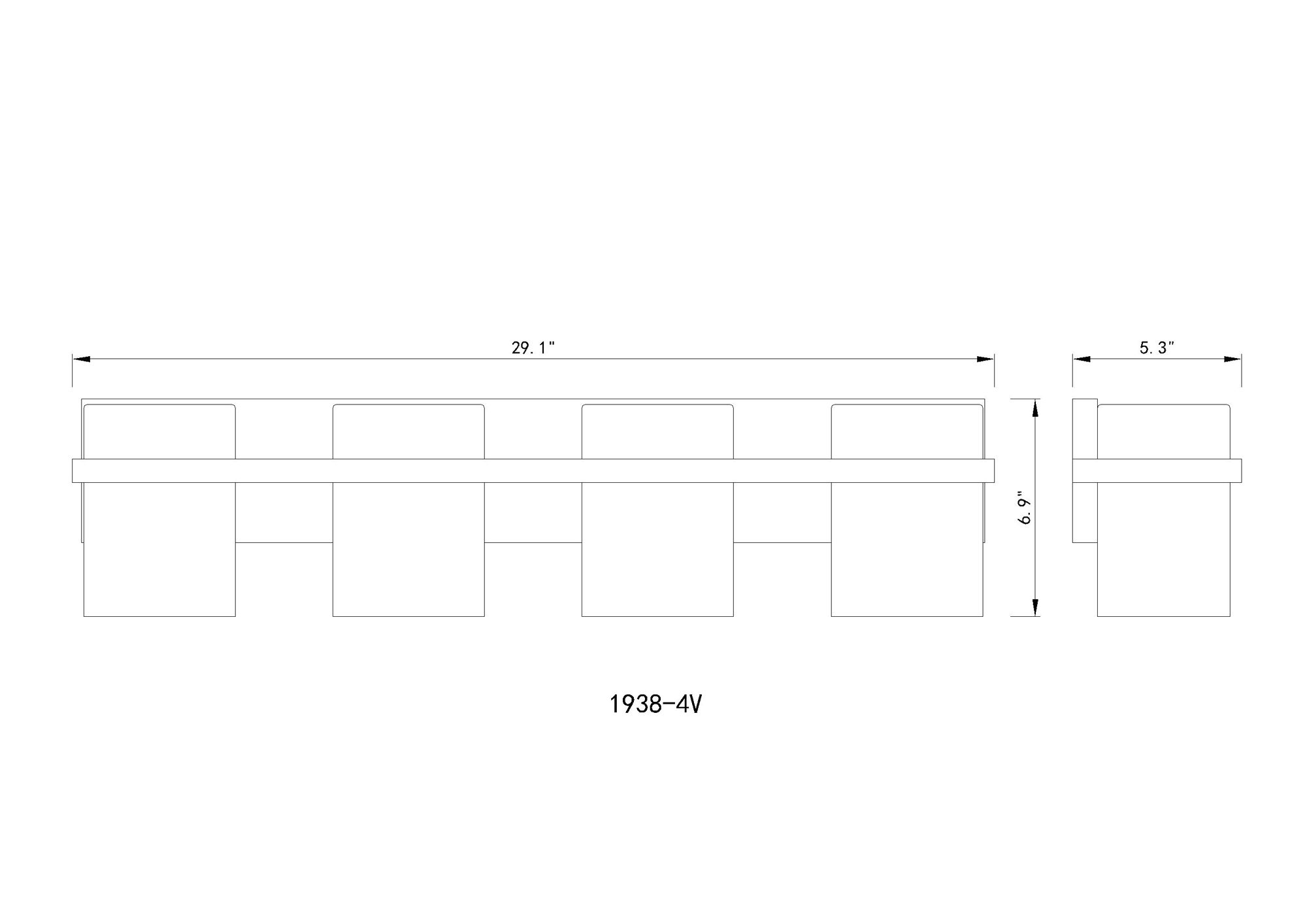 Z-Lite Bennington 29.3" Wide Gold and Water Glass Vanity Light in scene