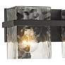 Z-Lite Bennington 29.3" Wide Matte Black and Water Glass Vanity Light in scene