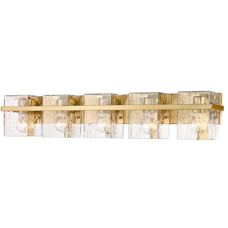 Image 4 Z-Lite Bennington 36.3 inch Wide Modern Gold 5-Light Vanity Bath Light more views