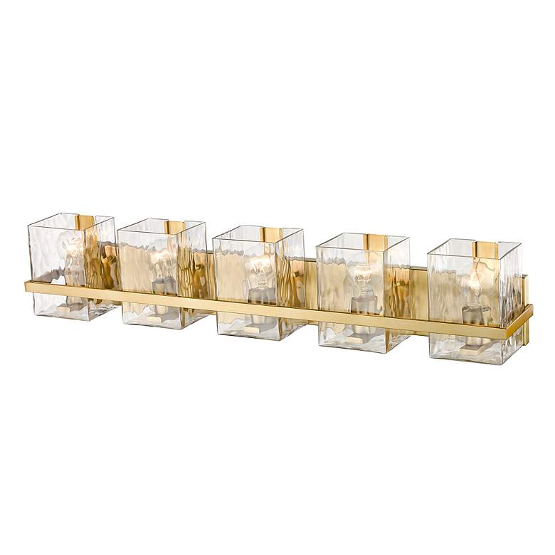 Image 7 Z-Lite Bennington 36.3 inch Wide Modern Gold 5-Light Vanity Bath Light more views