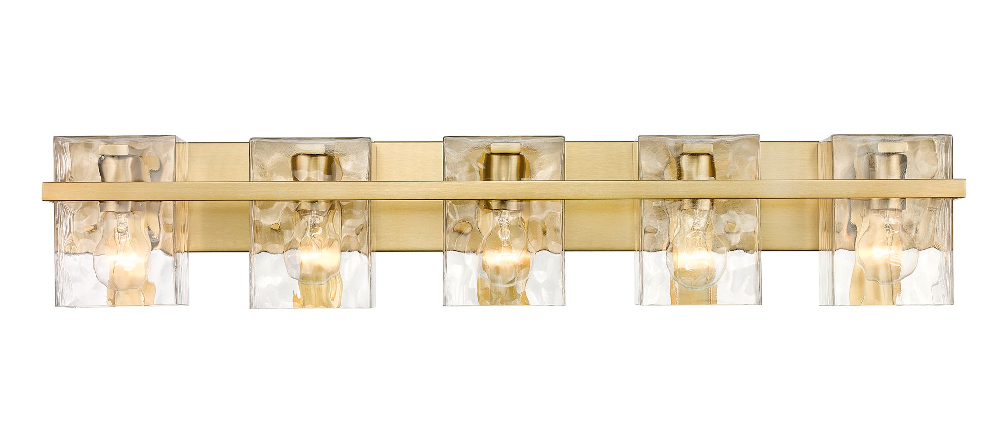 Z-Lite Bennington 36.3" Wide Modern Gold 5-Light Vanity Bath Light in scene