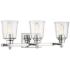 Z-Lite Bohin 24" Wide Chrome 3-Light Vanity Bath Light
