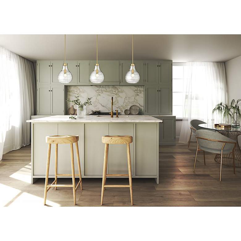 Image 3 Z-Lite Bon Air 10" Wide Modern Gold Mini Pendant more views