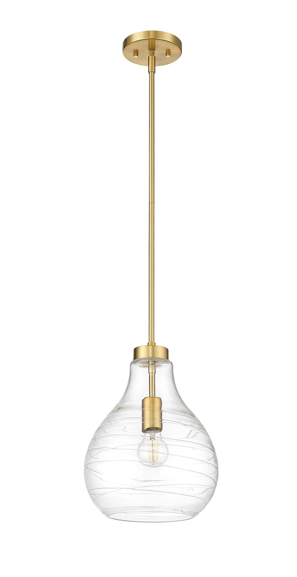 Z-Lite Bon Air 10" Wide Modern Gold Mini Pendant