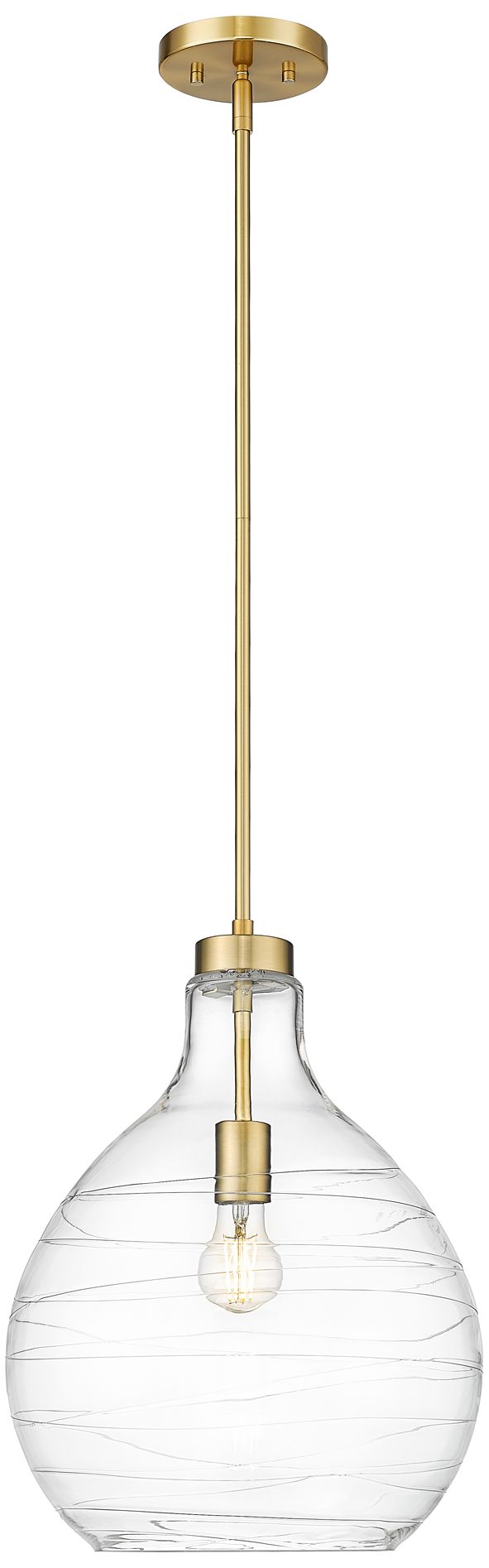 Z-Lite Bon Air 13" Wide Modern Gold Pendant Light