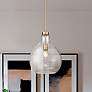1_Z-Lite Bon Air 13" Wide Modern Gold Pendant Light