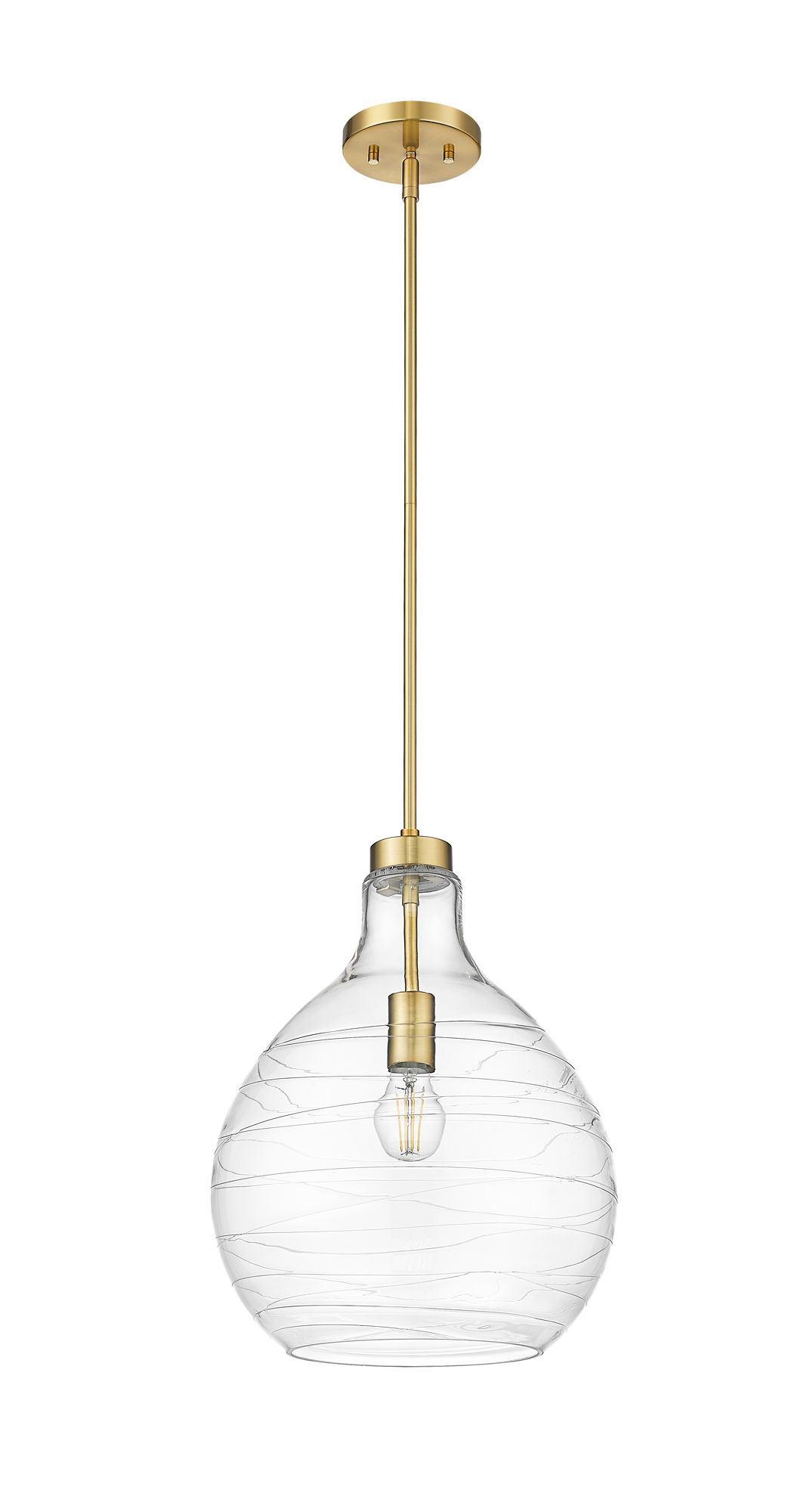 Z-Lite Bon Air 13" Wide Modern Gold Pendant Light