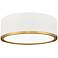 Z-Lite Bradley 12 1/4" Wide White and Gold LED Ceiling Light