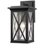 1_Z-Lite Brookside 1 Light Outdoor Wall Sconce in Black