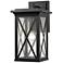 Z-Lite Brookside 1 Light Outdoor Wall Sconce in Black