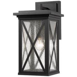 Z-Lite Brookside 1 Light Outdoor Wall Sconce in Black