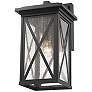 5_Z-Lite Brookside 1 Light Outdoor Wall Sconce in Black more views