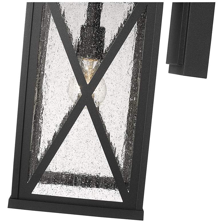 Image 6 Z-Lite Brookside 1 Light Outdoor Wall Sconce in Black more views