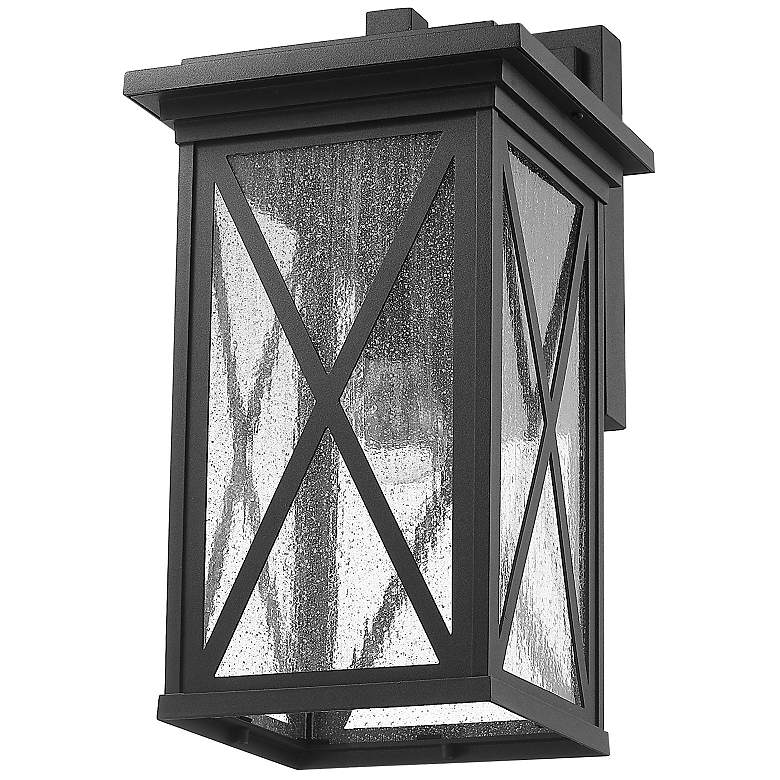 Image 7 Z-Lite Brookside 1 Light Outdoor Wall Sconce in Black more views